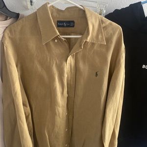 Vintage polo long sleeve button up shirt